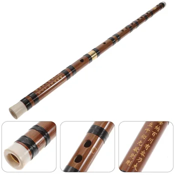 1 комплект бамбуковой флейты, профессионального классического музыкального инструмента для игры на флейте (клавиша C)