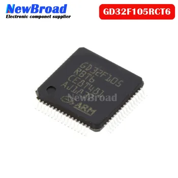 1ШТ Оригинальный STM32F105RCT6 GD32F105RCT6 LQFP64 32-битный микроконтроллер ARM MCU ST Singlechip 256KB FLASH IC 72 МГц 32F105RCT6