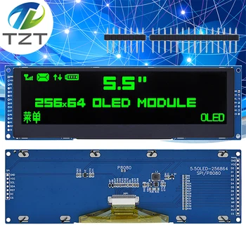 5,5-Дюймовый OLED-ЖК-дисплей Зеленого Цвета 256x64 Привод SSD1322 Интерфейс SPI/8-битный Параллельный Порт Для Arduino UNO R3