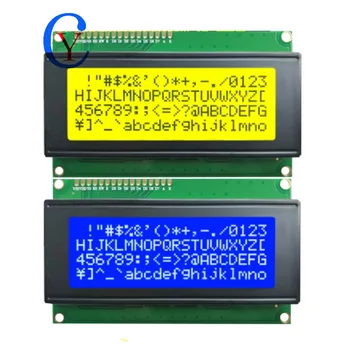 5V ЖК-плата 2004 20X4 Дисплей Синий Желтый Экран LCD2004 + I2C Плата Английский Русский Кириллический Шрифт Для 3D-принтера IIC I2C Adpater