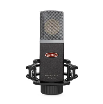 BAIFEILI V5 С Большой Диафрагмой Профессиональное Студийное Звукозаписывающее Оборудование Конденсаторный Микрофон для Звуковой Карты Певческой Игры Tiktok