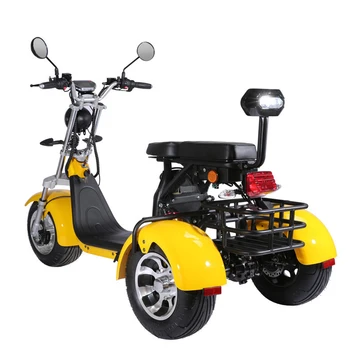 Eec Coc Мотоциклы с толстыми шинами мощностью 1500 Вт 2000 Вт Электрический скутер трехколесный скутер Citycoco