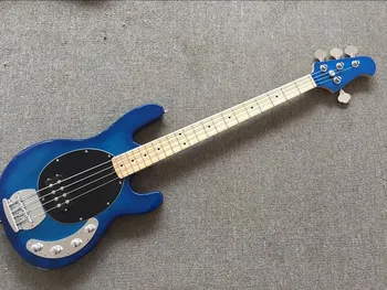 Ernie Ball music man stingRay прозрачный синий электрический бас-гитара 4-струнный Musicman с активным звукоснимателем musicman bass
