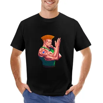 Guile 23 - футболка Street Fighter, футболки для тяжеловесов, графическая футболка, мужская одежда