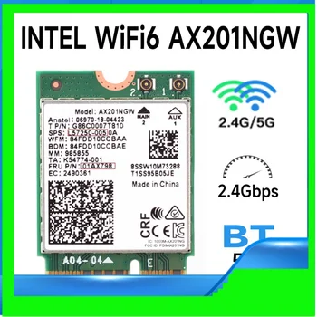 Intel Wi-Fi 6 AX201 Bluetooth 5,0 двухдиапазонный 2,4 G/5G Беспроводная кнопка NGFF E CNVi Wifi Car. d AX201NGW 2,4 ГГц / 5 ГГц 802. 11ac/ax
