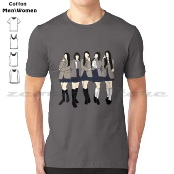 Newjeans Ditto (1) Мягкая Модная футболка из 100% хлопка для мужчин и женщин, Новые Джинсы Haerin Minji Hanni Hyein, Newjeans Kpop Boy