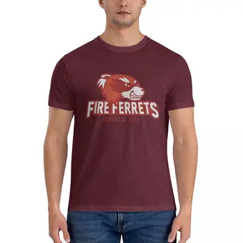 Republic City Fire Ferrets Классическая футболка мужская одежда аниме