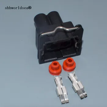 Shhworldsea 2-контактный разъем для VW 6,3 мм автоматический водонепроницаемый штекер жгут электрических проводов разъем-розетка автомобильный провод разъем