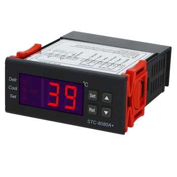 STC-8080A + Цифровой Регулятор Температуры 220V Регулятор Холодильной Камеры Датчик Влажности 40%