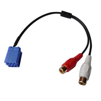 Автомобильный мини-адаптер ISO 8-контактный кабель RCA для Bla-Punkt CD-чейнджера для