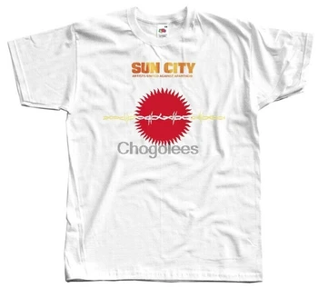 африка бамбаата - футболка с обложкой альбома Sun city DTG БЕЛАЯ s-4xl