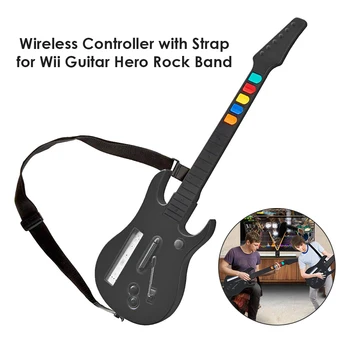Беспроводной контроллер Guitar Hero для Nintendo Wii Guitar Hero Rock Band 2 3 Игры, пульт дистанционного управления джойстиком с регулируемым ремешком