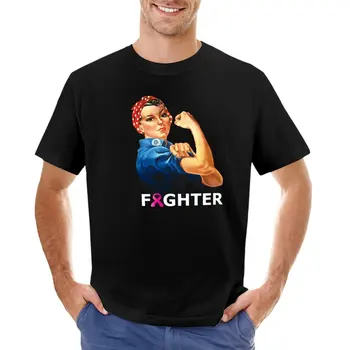 Борец с раком молочной железы! Футболка Rosie the Riveter, винтажные футболки, футболки с графическим рисунком, футболки для мужчин с графическим рисунком