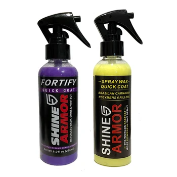 Быстрое Керамическое покрытие SHINE ARMOR Fortify - Carnauba Car Wax Polish Spray - Безводная Автомойка и воск - Гидрофобный Лак Для верхнего слоя