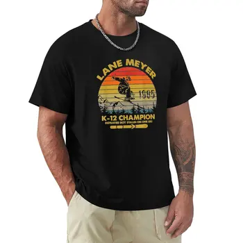 Винтажная футболка Lane meyer K-12 в стиле ретро, черные футболки с забавной графикой для мужчин
