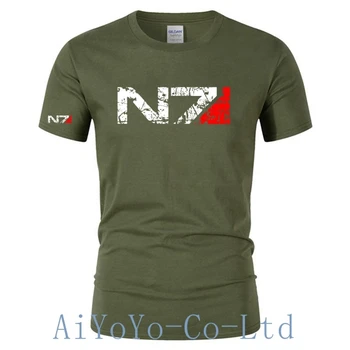 Винтажная Футболка N7 Special Forces, Мужская Футболка, Командные Рубашки, Летняя Одежда, Футболка Mass Effect, Мужская Женская футболка DDF1