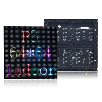 Внутренний светодиодный экранный модуль P3 с высоким разрешением размером 192x192 мм