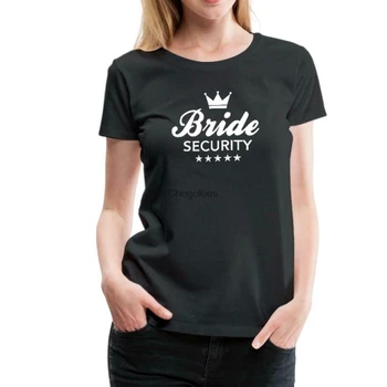 Женская футболка премиум-класса для безопасности невесты на девичнике