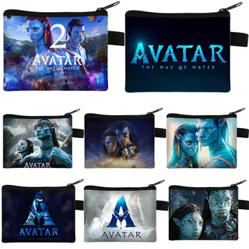 Кошелек для монет Disney Avatar 2 Женские кошельки из нового фильма Портативные держатели для удостоверений личности Детская сумка для хранения ключей Подарки на день рождения