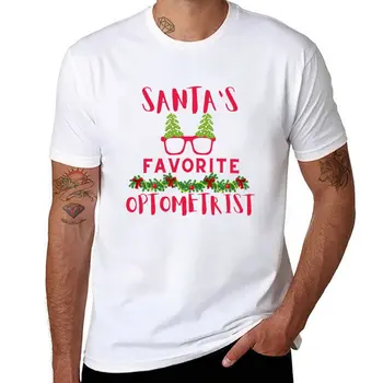 Любимый оптик Санты, идеальный рождественский подарок для оптика, праздничный рождественский наряд для оптика, футболка