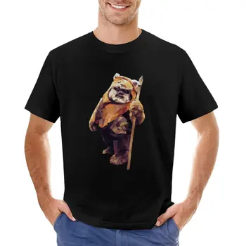 Маленькая нервная штучка - Низкополигональная футболка Ewok, короткие футболки, мужские футболки