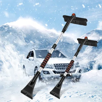 Многоцелевая лопата для уборки снега для автомобилей, выдвижная и вращающаяся, 85 см, автомобильный снегоуборщик, инструмент для удаления и размораживания снега