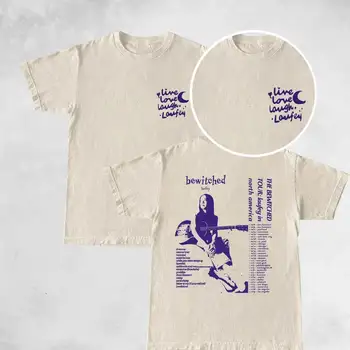 Музыкальная футболка Bewitched Laufey The Bewitched Tour 2023 Футболка Исландской певицы Концертный альбом Laufey, Музыкальный фестиваль 2023