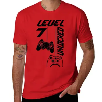 Новая разблокированная футболка 7-го уровня, футболка нового выпуска, летняя одежда, мужские винтажные футболки