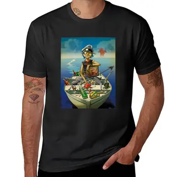 Новая футболка jamie hewlett gorillaz, футболки оверсайз, футболки на заказ, летние топы, черные футболки для мужчин