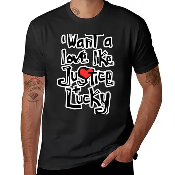 Новая футболка Justice + Lucky, футболки на заказ, создайте свои собственные футболки, мужская одежда, мужская одежда