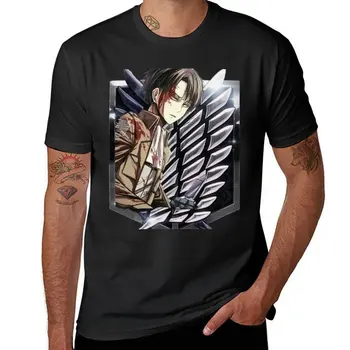 Новая футболка Levi Ackerman, летний топ, мужская быстросохнущая футболка, мужские графические футболки с аниме