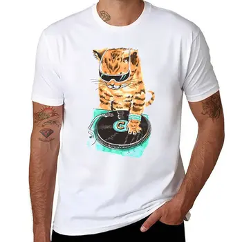 Новая футболка Scratch Master Kitty Cat, футболка с животным принтом для мальчиков, топы больших размеров, однотонные черные футболки для мужчин