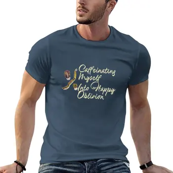 Новая футболка с кофеиновой блондинкой, забавные футболки, футболки оверсайз, мужские графические футболки в стиле хип-хоп