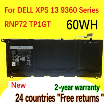 НОВЫЙ аккумулятор DODOMORN PW23Y для ноутбука DELL XPS 13 серии 9360 RNP72 TP1GT 7,6V 60WH