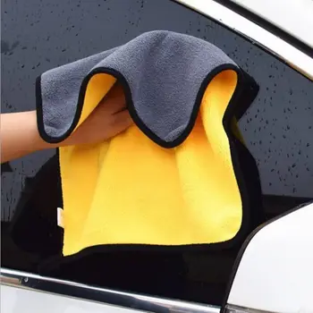 Полотенце для чистки из микрофибры, утолщенная мягкая ткань для сушки кузова автомобиля Toyota C-HR 2016 2017 Camry 2017 2018 Prado 2010-2018