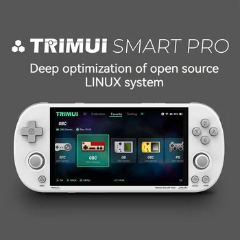 Портативная игровая консоль TRIMUI Smart Pro, оптимизированная для ретро-аркады, с открытым исходным кодом, 4,96-дюймовый IPS-экран 1280х720 HD, система Linux