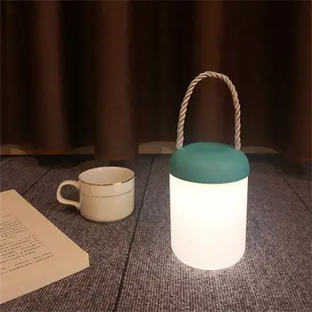Портативный светодиодный ночник, уличный фонарь с регулируемой яркостью, USB-аккумуляторная прикроватная лампа для спальни, детский подарок