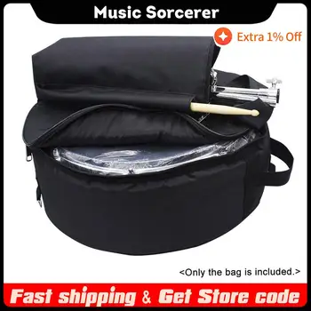 Прочная 14-дюймовая сумка для малого барабана, чехол-рюкзак с плечевым ремнем, наружные карманы, аксессуары для барабанов для музыкальных инструментов