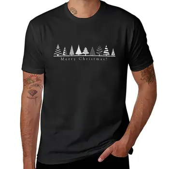 Рождественская елка, новая базовая футболка с горячим трендом, футболки на заказ, футболки для любителей аниме, простые белые футболки для мужчин