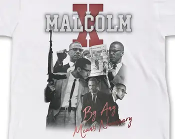 Рэп-футболка Malcolm X - Олдскульная рэп-футболка - Футболка в стиле рэп 90-х - BLM Tee - Malcolm X - el-Hajj Malik el-Shabazz - Рэп-футболка - R