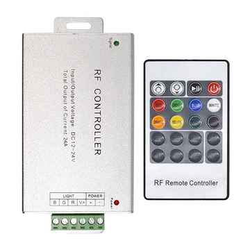 Светодиодный Контроллер 12-24 В Низкого Давления RF Красочный 20-Клавишный Пульт Дистанционного Управления RGB Light Bar Затемняющий Контроллер