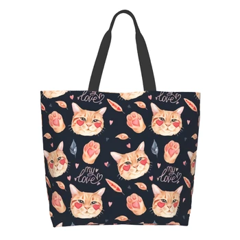 Сумка-тоут для путешествий - Love Me Cat, сумки-тоут для женщин, сумка для бассейна, пляжные сумки