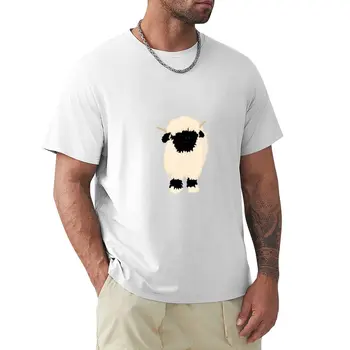 Футболка Black nose valais sheep, одежда в стиле хиппи, футболка для мальчика, милая одежда, черная футболка fruit of the loom, мужские футболки