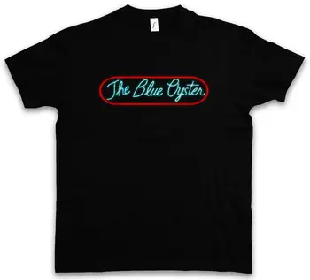 ФУТБОЛКА BLUE OYSTER С символом полицейского клуба, неоновая вывеска, логотип Академии гей-бара