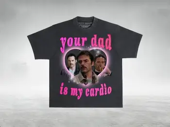 Футболка Charlie Swan Your Dad Is My Cardio 90-х, футболка Y2K с графическим рисунком 