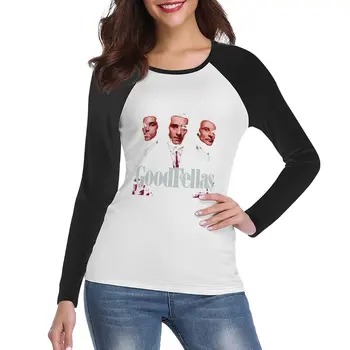 Футболка Goodfellas с длинным рукавом, великолепная футболка, графические футболки, платье-футболка для Женщин, длинное