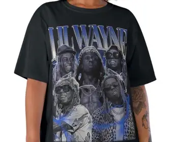 Футболка Lil Wayne Футболка Lil Wayne Хип-хоп Футболка Lil Wayne Подарок Lil Wayne Толстовка Lil Wayne Концертная Футболка