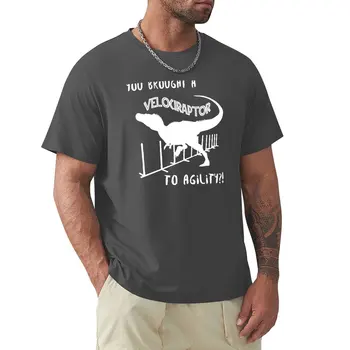 Футболка Velociraptor Agility для мальчиков, футболки, мужские забавные футболки, футболки с графическим рисунком, мужские футболки с графическим рисунком