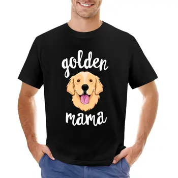 Футболка для мамы золотистого ретривера, женская футболка для мамы собаки, быстросохнущие футболки оверсайз, эстетическая одежда, футболки для мужчин, упаковка