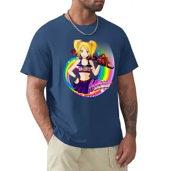 Футболка с бензопилой Lollipop, Быстросохнущая эстетичная одежда для мальчиков, футболка с животным принтом, мужская футболка оверсайз